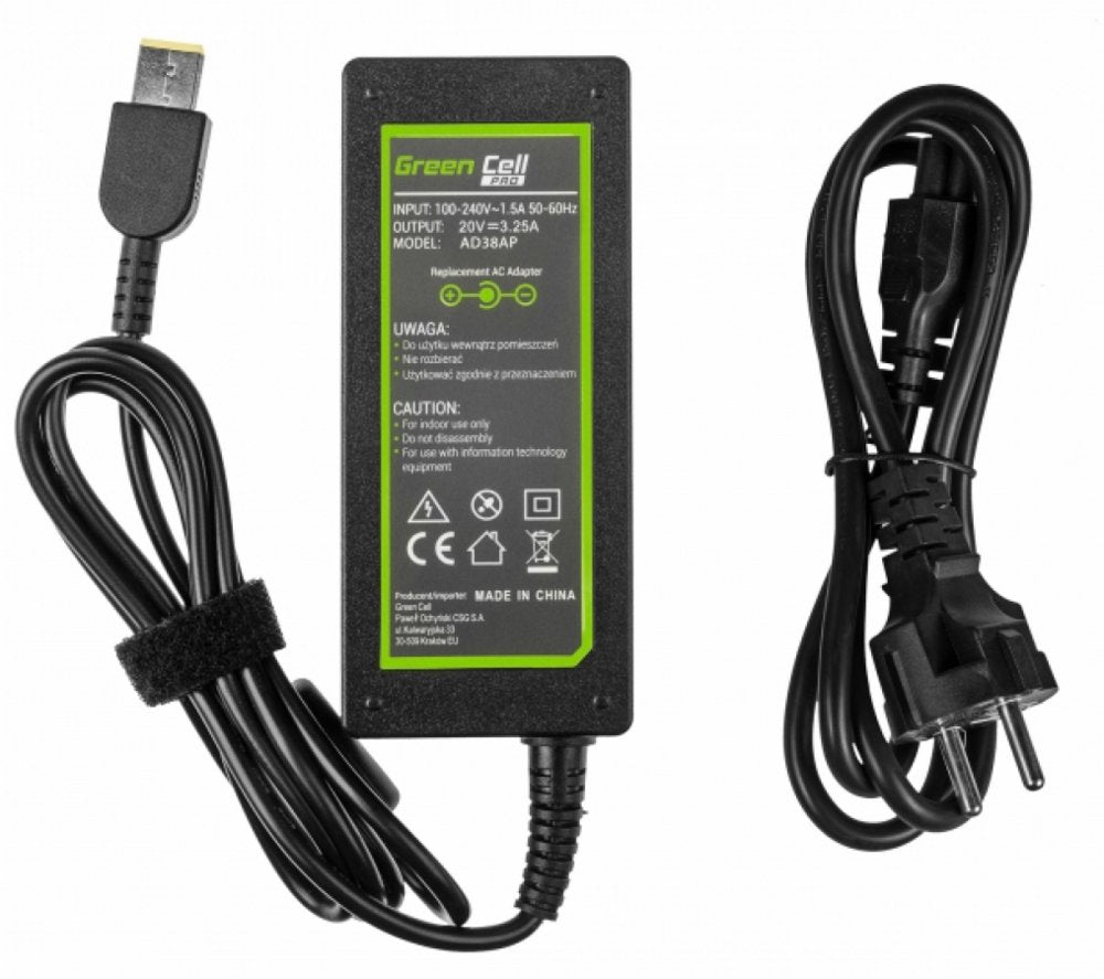 Green Cell AD38AP | Laptoplader | 65W | 3.25A | 20V - Matmuis - Matmuis